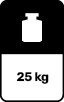 Load capacity 25 kg