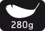 gewicht 280 g zonder montage materiaal