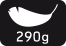 gewicht 290 g zonder montage materiaal