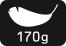 gewicht 170 g zonder montage materiaal